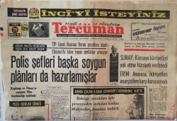 Tercüman Gazetesi 28 Mayıs 1971 - Polis Şefleri Başka Soygun Planları da Hazırlamışlar GZ45838 - 1