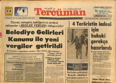 Tercüman Gazetesi 28 Mayıs 1981 - Tümken İzmitte Törenle Karşılandı - Trabzonun Hedefi Devlet Başkanlığı Kupası GZ126602 - 1