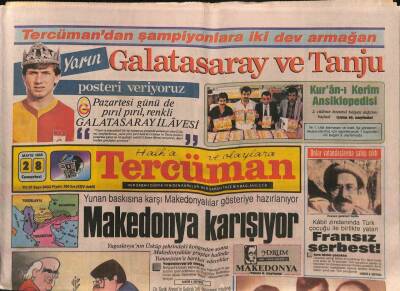 Tercüman Gazetesi 28 Mayıs 1988 - Yunan Baskısına Karşı Makedonyalılar Gösteriye Hazırlanıyor GZ83231 - 1