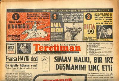 Tercüman Gazetesi 28 Nisan 1969 - Ferdi Mesken Kredisi Yakında Tatbik Edilecek GZ86380 - 1