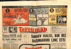 Tercüman Gazetesi 28 Nisan 1969 - Fransa Hayır Dedi De Gaulle İstifasını Verdi GZ103409 - 2