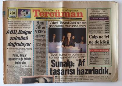 Tercüman Gazetesi 28 Ocak 1985 - Anayasanın 84. Maddesinin Değişmesi Siyasi İstikrarı Sağlar GZ10835 - 2