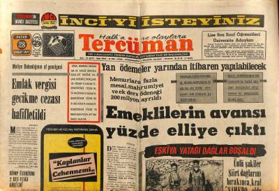 Tercüman Gazetesi 28 Şubat 1971 - Dünyanın Dört Yanından Gelen Mallar Açık Pazar Kiliste Sergileniyor GZ79484 - 1