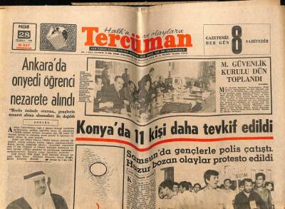 Tercüman Gazetesi 28 Temmuz 1968 - 16869 Mevsiminin Merak Edilen Takımı Galatasaray Bolu Kampında, Futbocuların Sivil Resimleri Haberde GZ54124 - 1