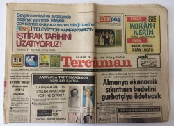 Tercüman Gazetesi 28 Temmuz 1982 - Anayasa Tartışmasında Yeni Bir Safha GZ10752 - 1