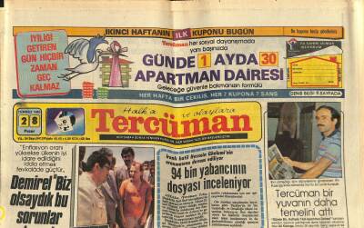 Tercüman Gazetesi 28 Temmuz 1985 - Yunanlılar Türkiyeye Gelen Hollanda Uçağına El Koydular - Ugandada Kansız Darbe GZ118044 - 1