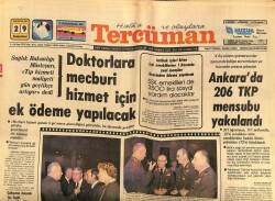 Tercüman Gazetesi 29 Ağustos 1981 - Ankarada 206 TKP Mensubu Yakalandı GZ67292 - 1