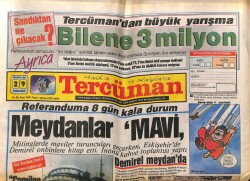 Tercüman Gazetesi 29 Ağustos 1987 - Meydanlar Mavi GZ65191 - 2