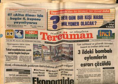 Tercüman Gazetesi 29 Aralık 1983 - Tekel Maddelerinin Zamlı Satışı Bugün Başlıyor GZ67274 - 1