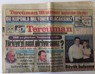 Tercüman Gazetesi 29 Aralık 1985 - Büyük Başvekilin Eşi Adnan Menderesi Anlatıyor GZ10777 - 1
