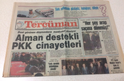 Tercüman Gazetesi 29 Aralık 1991 - Alman Destekli PKK Cinayetleri - GZ15224 - 1