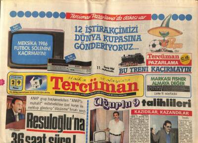 Tercüman Gazetesi 29 Eylül 1985 - Doğum Günü Hediyesi GZ53907 - 1