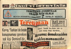 Tercüman Gazetesi 29 Haziran 1971 - Kocaş Türkiyede Böyle Konuşmaması Gereken Tek Kişi Demireldir GZ65819 - 1