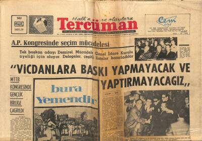 Tercüman Gazetesi 29 Kasım 1966 - Genç Kızlar, Zeki Müreni Kalbinden Vurdular - Hazer Denizi Kıyıları Bir Sükün Beldesi Haline Getirilmiş. GZ123609 - 1