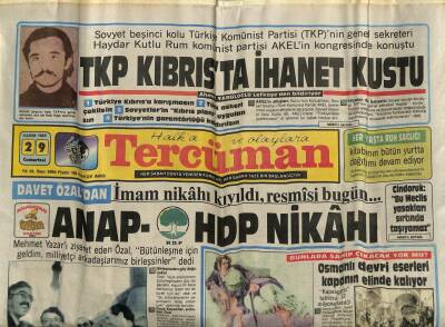 Tercüman Gazetesi 29 Kasım 1986 - Vatandaşlar Kırıp Geçiren Salgına İsim Taktı Çernobil Gribi GZ70373 - 1