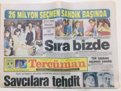 Tercüman Gazetesi 29 Kasım 1987 - Doğum Günü Hediyesi GZ53567 - 1