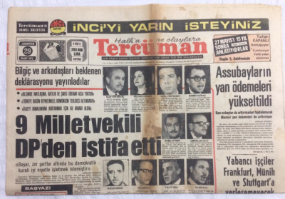 Tercüman Gazetesi 29 Mart 1975 - Bilgiç Ve Arkadaşları Beklenen Deklerasyonu Yayınladılar - GZ21179 - 1