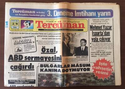 Tercüman Gazetesi 29 Mart 1985 - Özal ABD Sermayesini Türkiyeye Çağırdı GZ10420 - 1