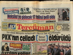 Tercüman Gazetesi 29 Mart 1986 - PKKnın Celladı Mahsun Korkmaz Öldürüldü GZ70674 - 1
