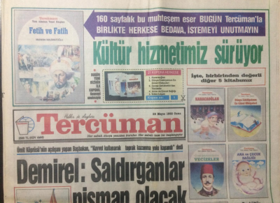 Tercüman Gazetesi 29 Mayıs 1992 - Naim Sınıfta Kalacak - GZ15000 - 1