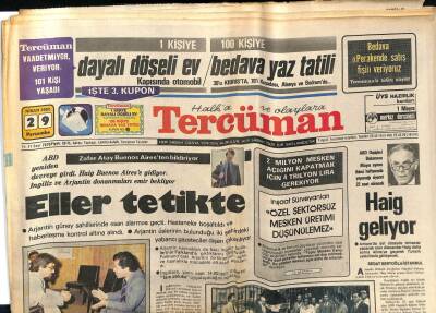 Tercüman Gazetesi 29 Nisan 1982 - Doğum Günü Hediyesi GZ53814 - 1