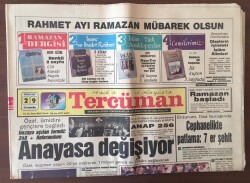 Tercüman Gazetesi 29 Nisan 1987 - ANAP 256 Oldu Anayasa Değişiyor GZ10379 - 2