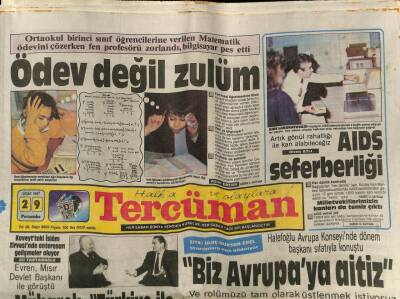Tercüman Gazetesi 29 Ocak 1987 - Gorbaçovun Azınlık Korkusu Büyüyor GZ65964 - 2