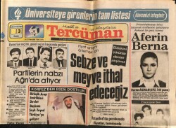 Tercüman Gazetesi 3 Ağustos 1984 - Sebze Ve Meyve İthal Edeceğiz GZ70400 - 1