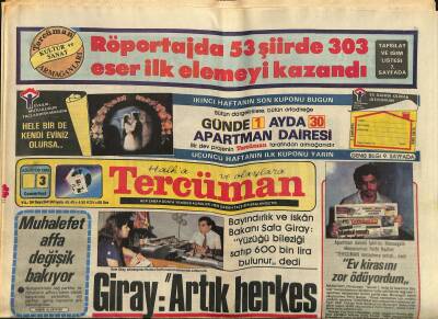 Tercüman Gazetesi 3 Ağustos 1985 - Mekkede İki Türk Lokantası Açılıyor - Ermeni Yalanları Soykırım Müzesinde GZ118050 - 1