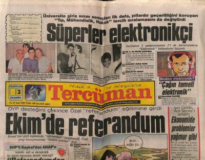 Tercüman Gazetesi 3 Ağustos 1988 - Kayahandan Bir Rekor Daha ! GZ65480 - 1