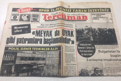 Tercüman Gazetesi 3 Aralık 1975 - Bulgaristanla Bugün 3 Anlaşma İmzalıyoruz - GZ15302 - 1