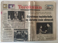 Tercüman Gazetesi 3 Aralık 1981 - Bülent Ecevite 4 Aylık Mahkumiyet GZ10676 - 1
