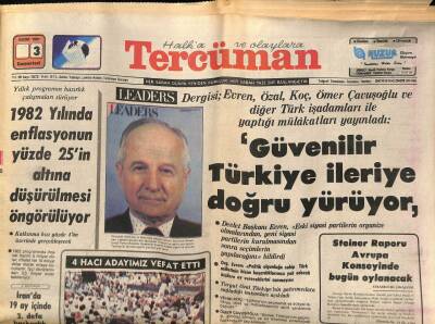 Tercüman Gazetesi 3 Ekim 1981 - Cemal Özenin Cenazesi Bugün Paristen Getiriliyor GZ65055 - 2