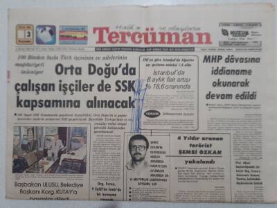 Tercüman Gazetesi - 3 Eylül 1981 - Ortadoğuda Çalışan İşçiler SSK Kapsamına Alınacak GZ112706 - 1