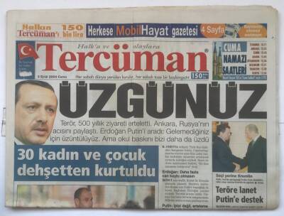 Tercüman Gazetesi 3 Eylül 2004 - 30 Kadın Ve Çocuk Dehşetten Kurtuldu GZ7453 - 1
