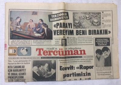 Tercüman Gazetesi 3 Haziran 1976 - Arafat Rusyadan Canpolat Fransadan Yardım İstedi - GZ17259 - 2