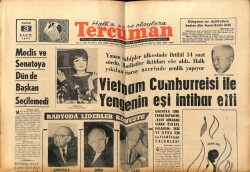 Tercüman Gazetesi 3 Kasım 1963 - Meclis Ve Senatoya Dün de Başkan Seçilemedi GZ67627 - 2