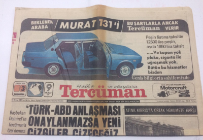 Tercüman Gazetesi 3 Kasım 1976 - ErbakanYatırım İçin En Büyük Garanti Türkiyede - GZ15264 - 1