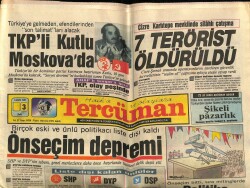 Tercüman Gazetesi 3 Kasım 1987 - Önseçim Depremi GZ65444 - 1
