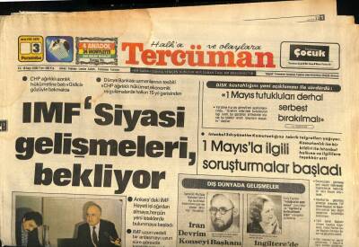 Tercüman Gazetesi 3 Mayıs 1979 - Sokağa Çıkma Yasağı Kalkar Kalkmaz Tüpgaz Ve Benzin Kurukları Başladı GZ87303 - 1