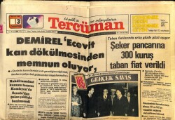 Tercüman Gazetesi 3 Mayıs 1980 - Demirel Ecevit Kan Dökülmesinden Memnun Oluyor GZ70681 - 2