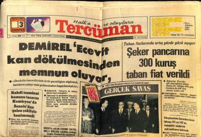 Tercüman Gazetesi 3 Mayıs 1980 - Demirel Ecevit Kan Dökülmesinden Memnun Oluyor GZ70681 - 1