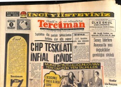 Tercüman Gazetesi 3 Nisan 1972 - Yedeksubay Sınıf Testi Bugün Yapılıyor - CHP Teşkilatı İnfial İçinde GZ161250 - Gökçekoleksiyon