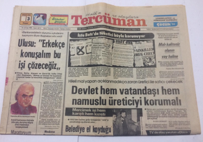Tercüman Gazetesi 3 Nisan 1983 - Ulusu Erkekçe Konuşalım Bu İşi Çözeceğiz - GZ15260 - 2
