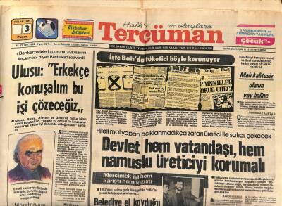 Tercüman Gazetesi 3 Nisan 1983 - Ulusu Erkekçe Konuşalım Bu İşi Çözeceğiz - Ligde Taht Kavgası GZ118972 - 1