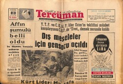 Tercüman Gazetesi 3 Ocak 1963 - Dış Meseleler İçin Gensoru Açıldı GZ69608 - 1