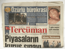 Tercüman Gazetesi 3 Ocak 2005 - İdam Fermanı GZ5842 - 2