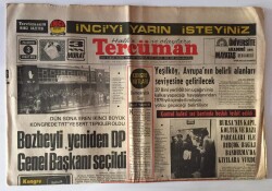 Tercüman Gazetesi 3 Şubat 1975 - Bozbeyli , Yeniden DP Genel Başkanı Seçildi GZ11349 - 2