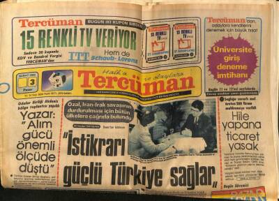 Tercüman Gazetesi 3 Şubat 1985 - Emel Sayın , TVcilerin Gecesinde Toskaya Şarkı İle Taş Attı GZ84201 - 1