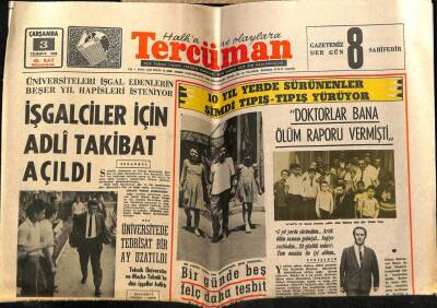 Tercüman Gazetesi 3 Temmuz 1968 - Üniversiteleri İşgal Edenler İçin Adli Tatbikat Açıldı GZ54049 - 1